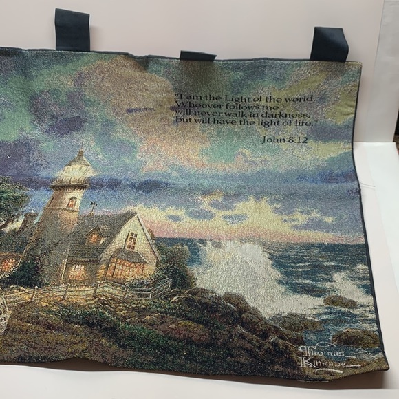 Thomas Kinkade I am the light Tapestry - Picture 3 of 7